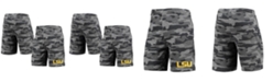 Concepts Sport Men's Charcoal, Gray LSU Tigers Camo Backup Terry Jam Lounge Shorts